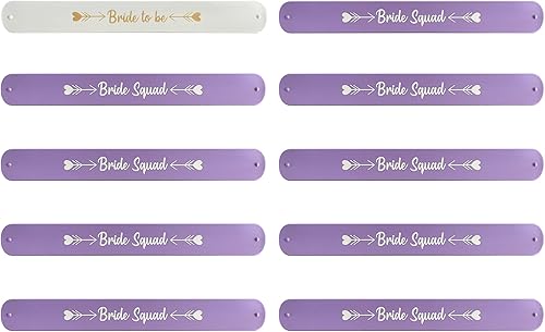 Miniatura 9 de PartyGifts&beyond Pulsera de silicona para despedida de soltera, pulsera de silicona colorida con escala para regalos de dama de honor