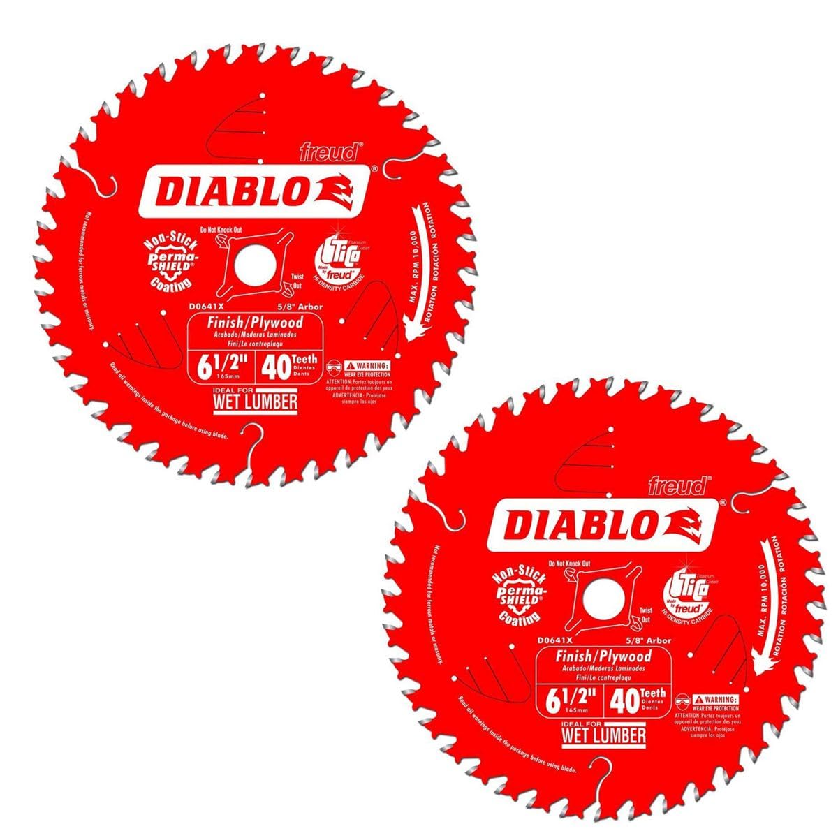 Diablo High-Performance Finish Trim Saw Blade for Wood - 6-1/2