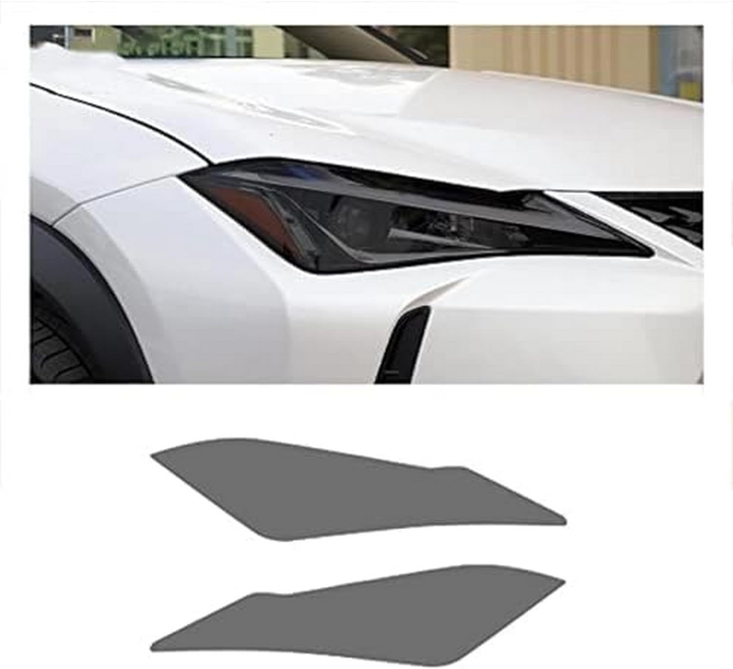 SamLng Car Front Light Film for Lexus UX250h UX200 2019 2020 Car Headlight Protective Film Front Light Transparent Blackened TPU Sticker Car Headlight Protective Film