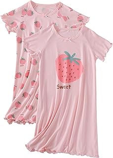 Girls' Summer Dress,Toddler Soft Breathable Dresses 3-12Years
