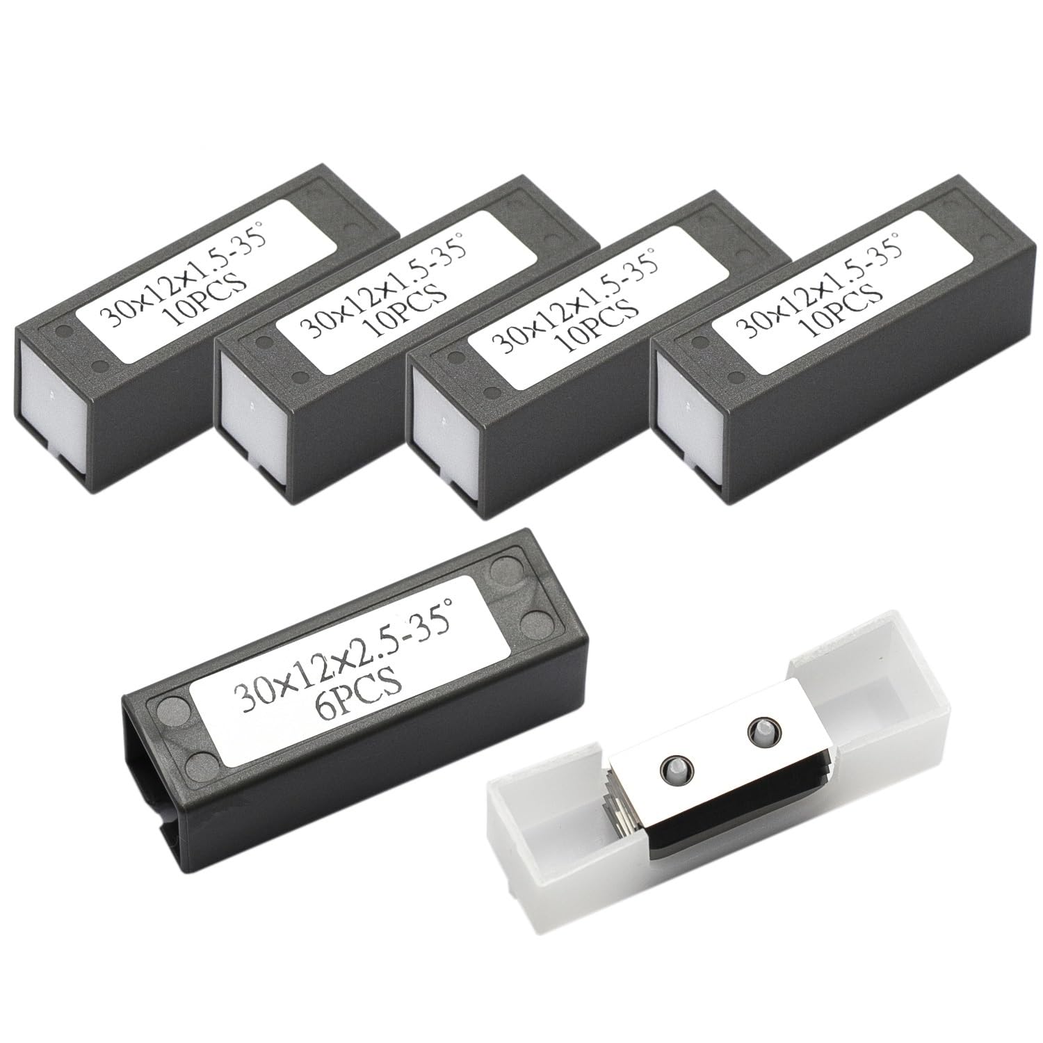 Plaquettes de Remplacement en carbure Lames de Coupe en carbure 30 x 12 x 1,5 mm, 1,18 Pouce, 50 pièces, Lames de Rechange for Fraises à défoncer