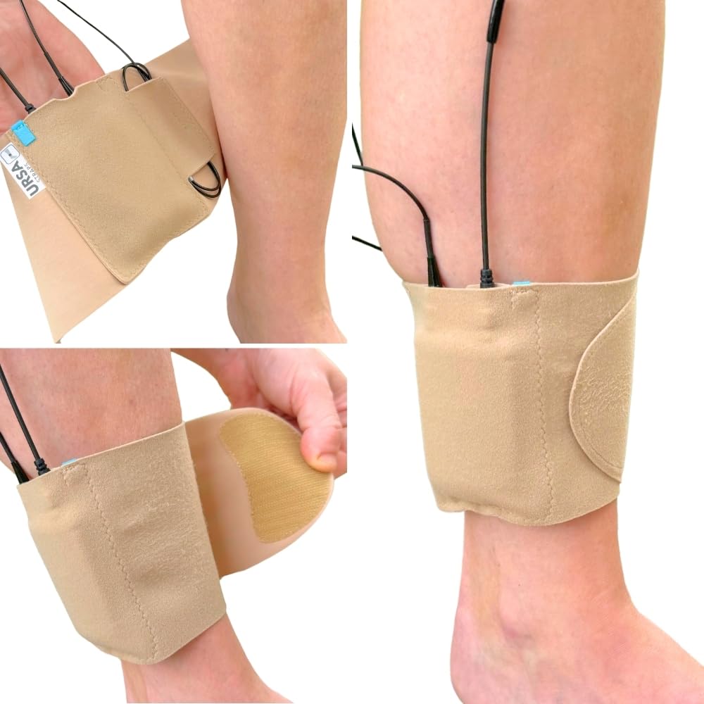 URSA Ankle Straps: Low-Profile, Soft, Stretchy & Breathable Transmitter Straps for Location Sound, Theatre, Wedding Shoots & More (Beige, Ankle)