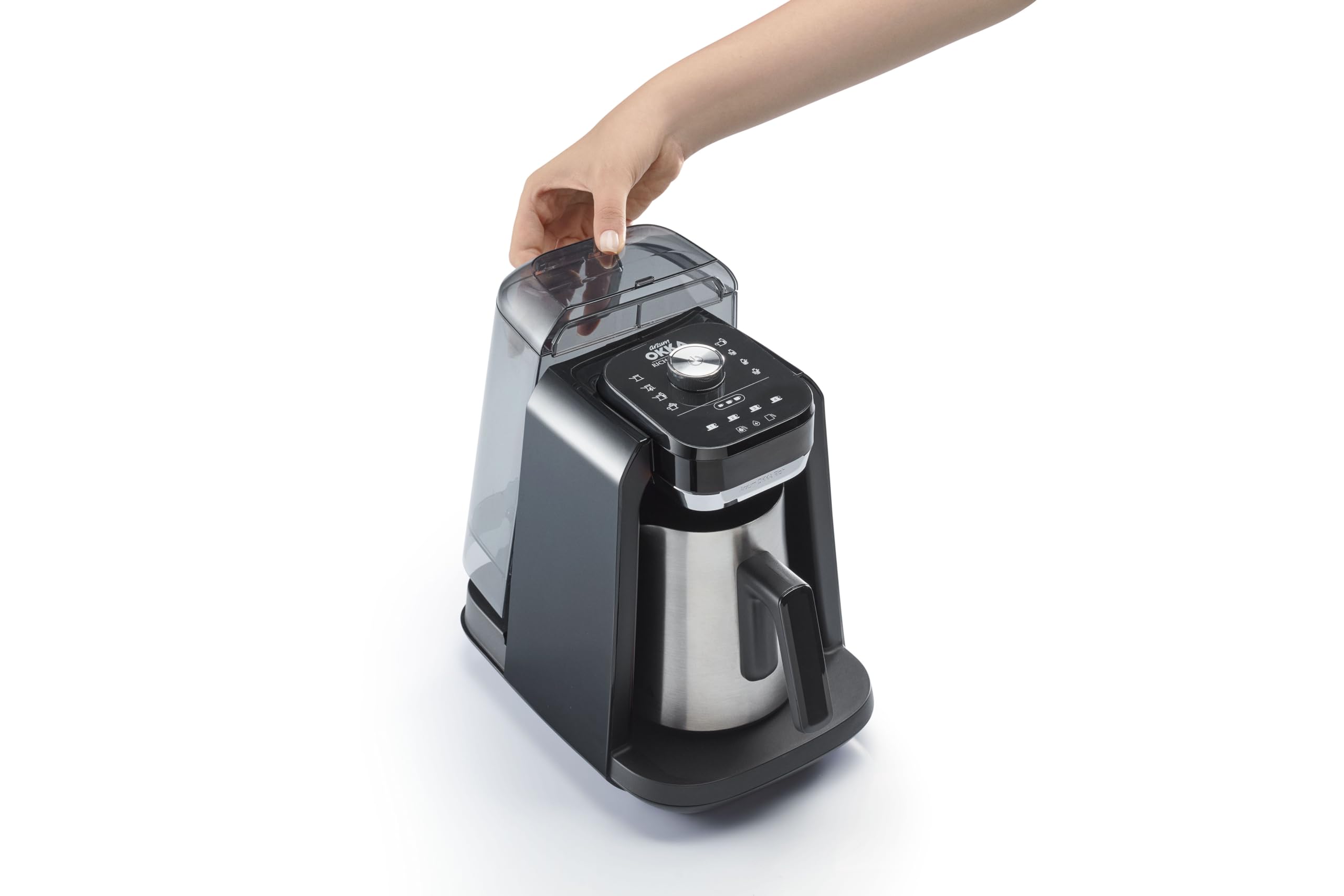 Arzum Okka OK0038 Rich Pro Plus Macchina da caffè turco (Chrome)