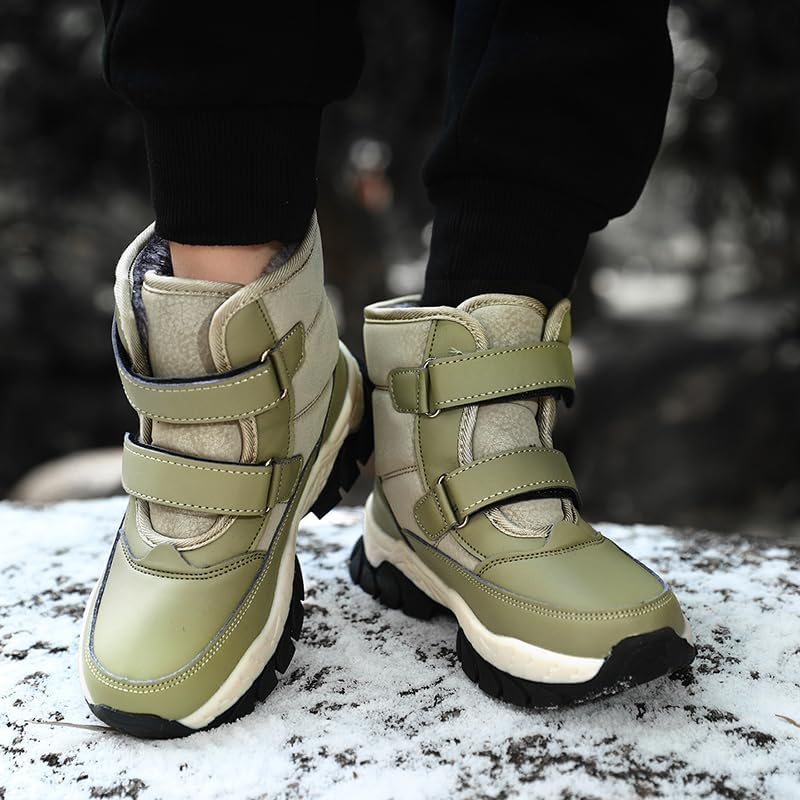 Boys Hiking Boots with Double Hook and Loop Unisex-Child Outdoor Ankle Hiking Boots Trekking Outdoor Boots for Unisex Kids (Little Kid/Big Kid) - Image 6