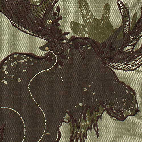 CHALA Safari Backpack Faux Leather/Canvas, Moose -Olive, One Size2