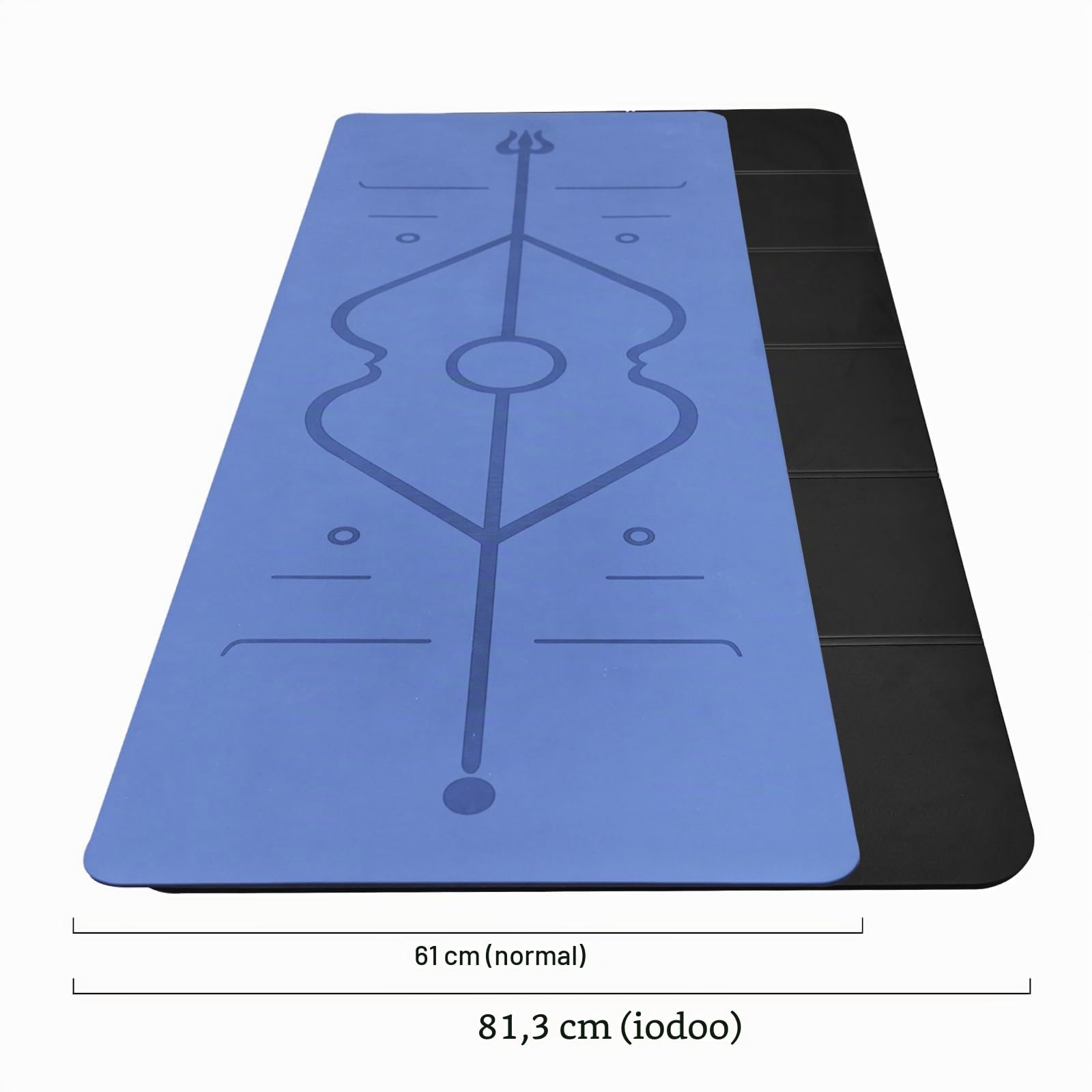 Esterilla Yoga Plegable, 183 x 81cm Esterilla Yoga Antideslizante, Para Viajes, con Bolsa de Transporte de Lona, ​​TPE Yoga Mat, Ideal para Deportes, Ftness y Pilates