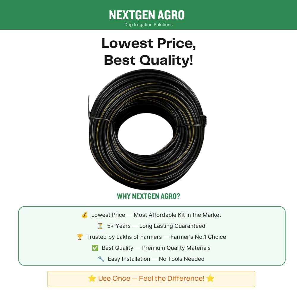 Drip Irrigation Accessories - 120 Connectors & 30m Pipe -5
