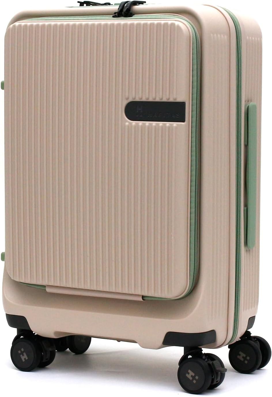 シフレ オシャレなのに便利機能満載 ハピタス ジッパー スーツケース カギ、ダイヤルが両方使えるのはシフレだけ ストッパーキャスター フロン シフレ] オシャレなのに便利機能満載 ハピタス ジッパー スーツケース