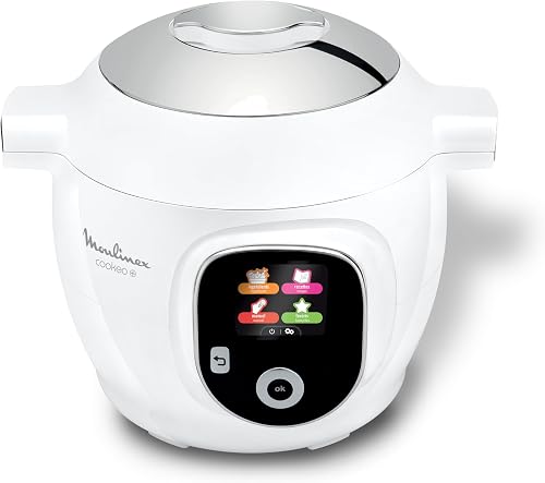 Moulinex Cookeo CE854110 multicuiseur intelligent 6 L blanc écran