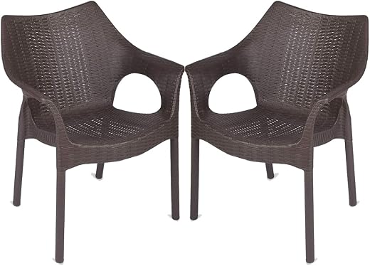 SkyGlamour Supreme Cambridge Heavy Plastic Chair for Living Room | Home | Office | Indoor/Outdoor Use | Plastic Chair Set ...