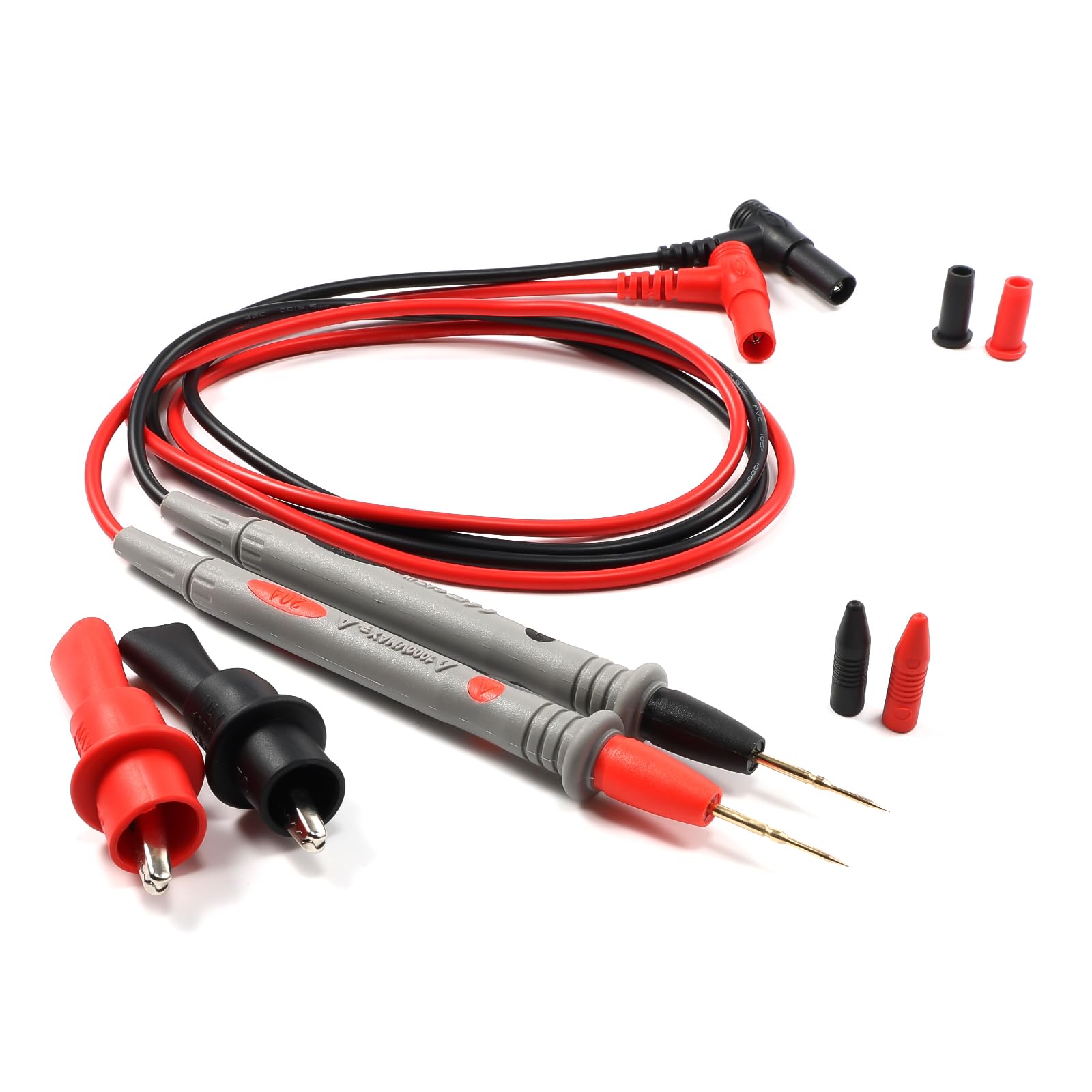 Thuchopy 1000V 20A multimeter Leads & 2PC 1000V 10A Crocodile Clips Multimeter Test Leads