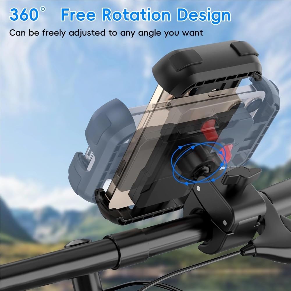 Supporto Per Telefono Per Moto Per Bici Pinza Per Cellulare Per E Scooter Regali Per Telefoni 4.5"-7" Accessori Per Ciclismo