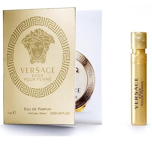 Versace Eros Pour Femme EDP - Frasco de muestra en aerosol de 0.0 fl oz0.03 oz para mujeres