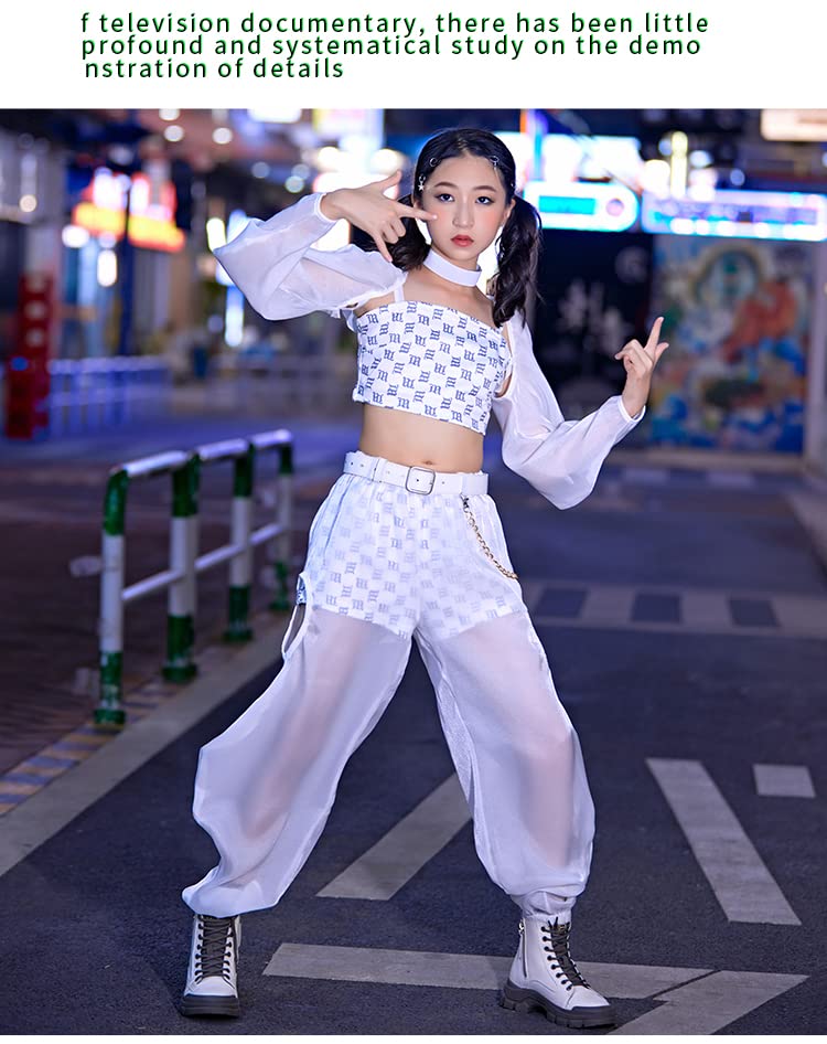 Amazon | 秋冬 透明 キッズダンス衣装 セットアップ KPOP ヒップホップ