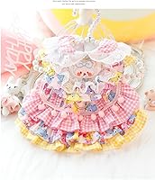 Vista 16 de Vestido de princesa de encaje para perros pequeños y pequeños extragrandes, color negro, talla L