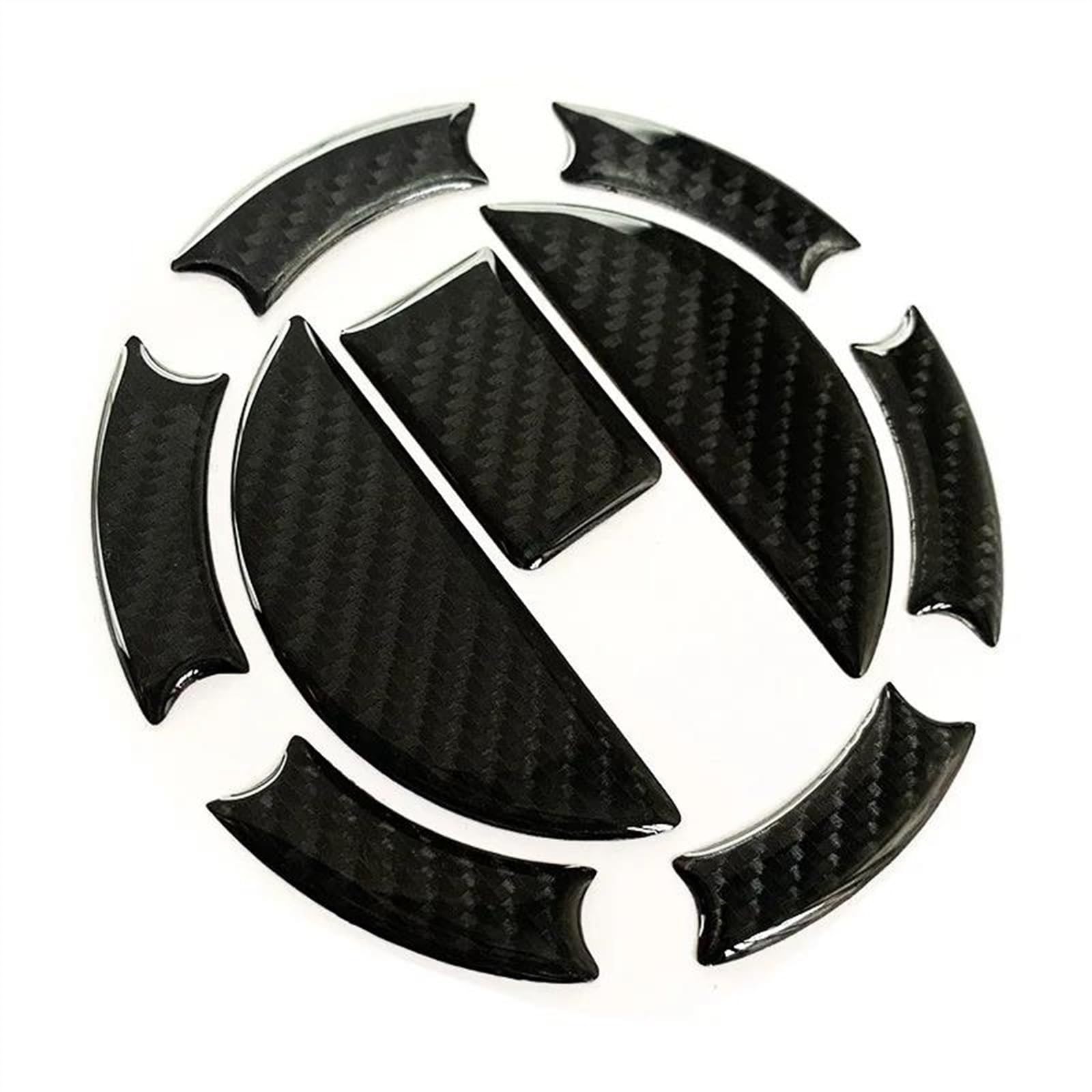 Decalcomanie Moto in Fibra di Carbonio Look Tappo del Serbatoio del Carburante Gas Copertura Pad Adesivo per Aprilia 750 900 GPR150 125 Triumph 800 675 Protezione del Cuscinetto del Serbatoio