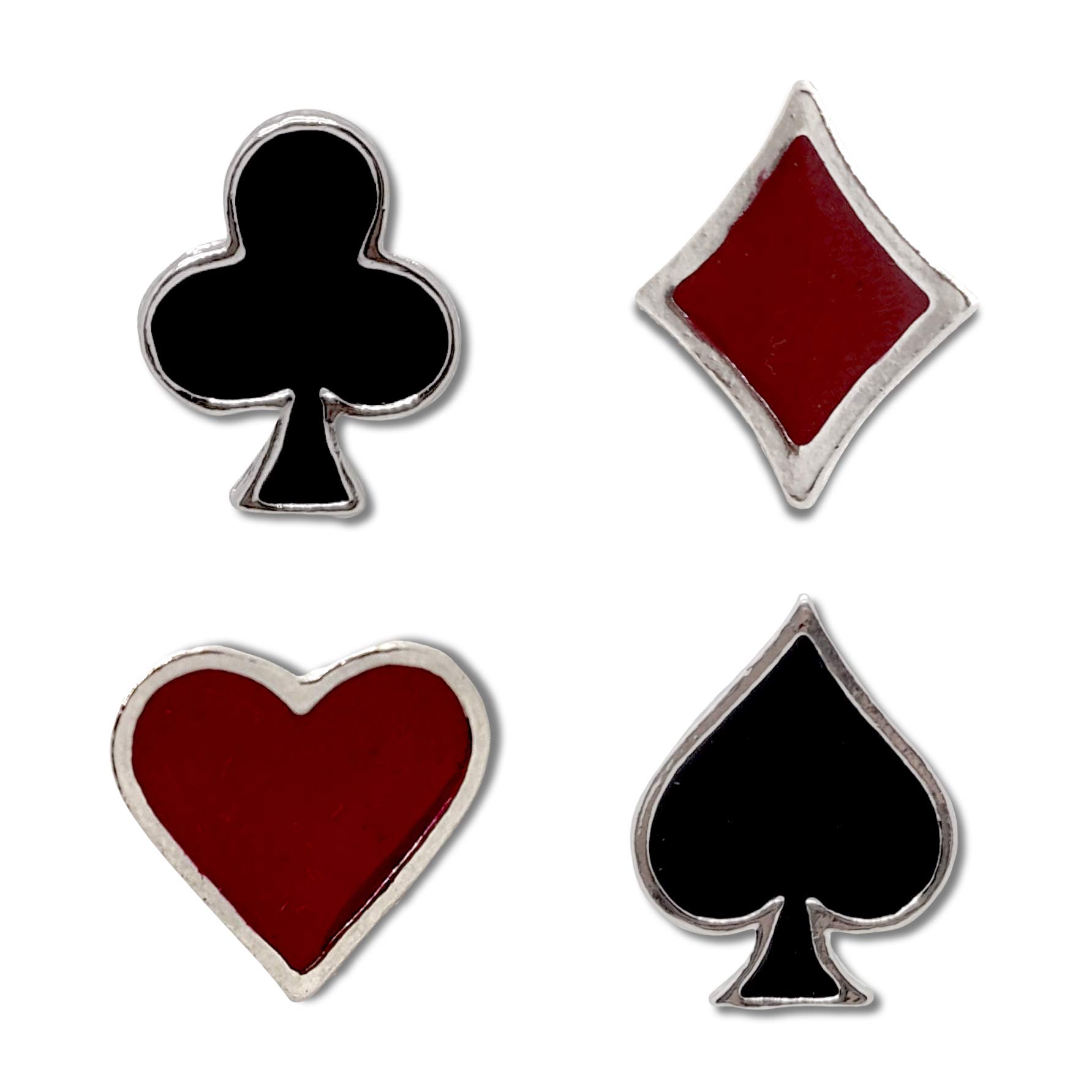 FURE Playing Cards Enamel Pins - Set of 4 Metal Multicolour Pins Brooches for Men & Women (B085L1MRHY) Amazon Price History, Amazon Price Tracker