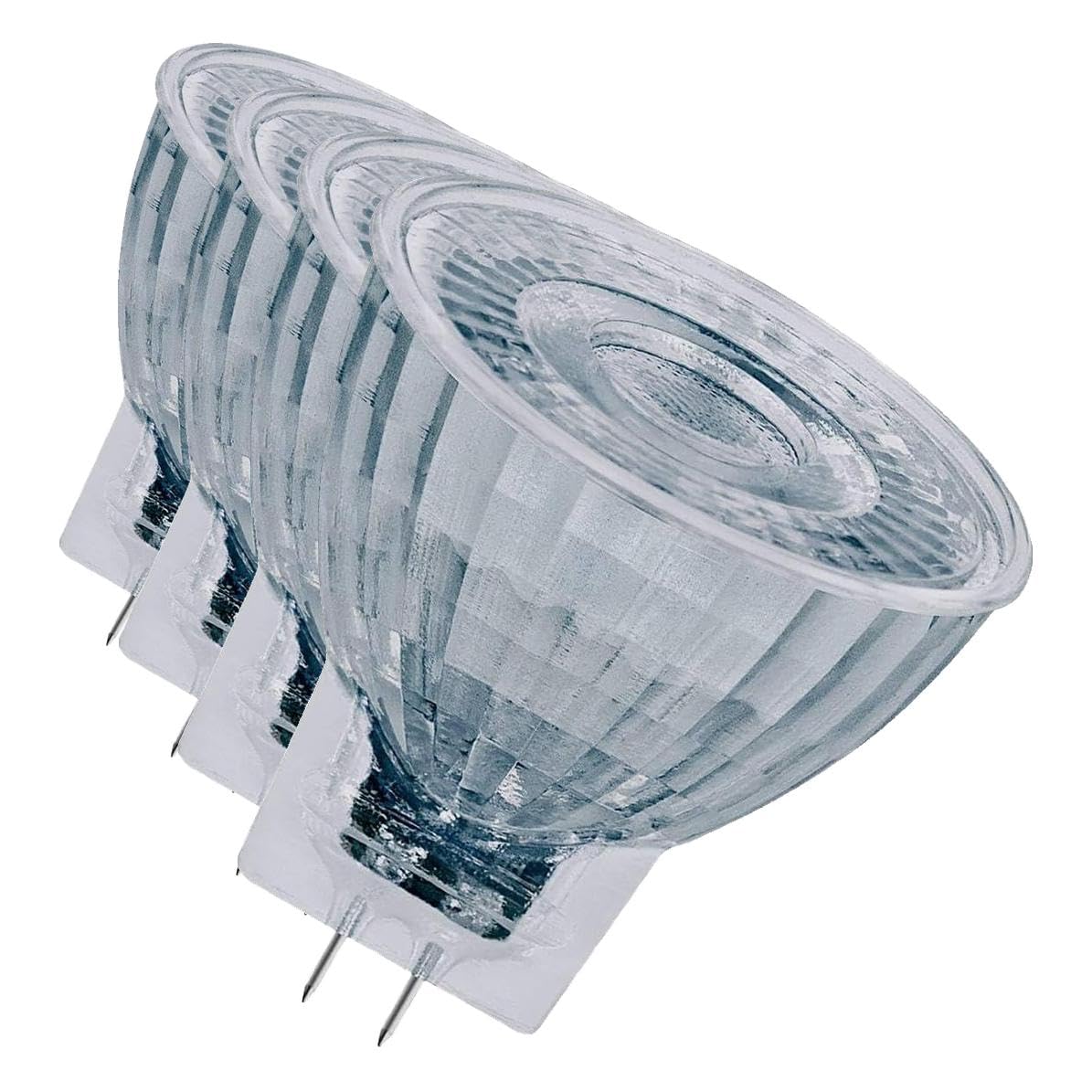 Osram Dimmbare MR11 LED Reflektorlampe mit GU4 Sockel, Warmweiss (2700K), Glas Spot, 3.2W, Ersatz für 20W-Reflektorlampe,LED SUPERSTAR MR11 12 V, Warmweiß (Packung mit 4)