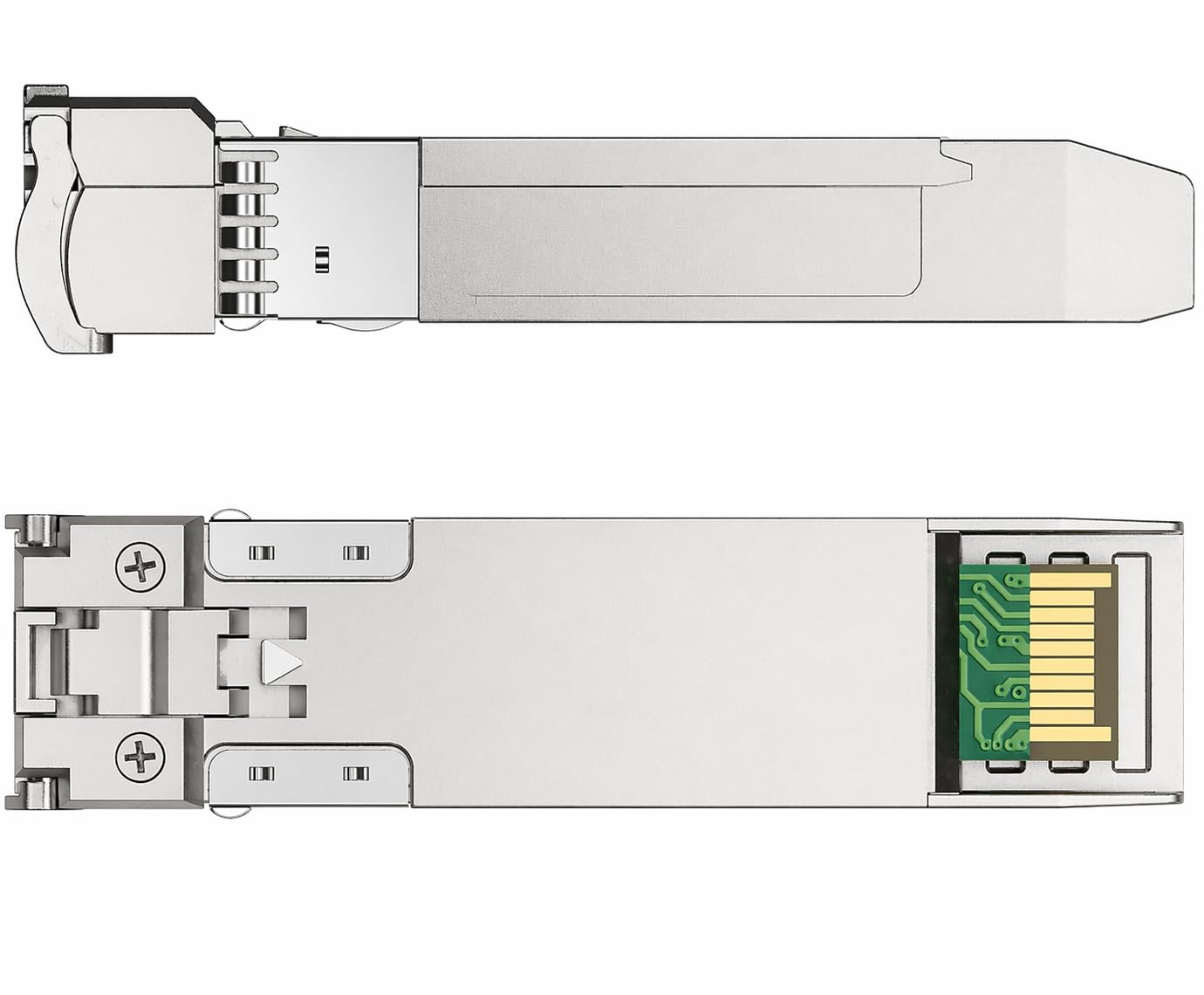10GBASE-SR SFP+ Transceiver, 10G 850nm MMF 400m OM4/300m OM3 Duplex LC, DDM, NAS HPC, kompatibel Cisco SFP-10G-SR, Ubiquiti, Meraki, Mikrotik, Fortinet, Aruba, QNAP (10G SR MMF SFP+)
