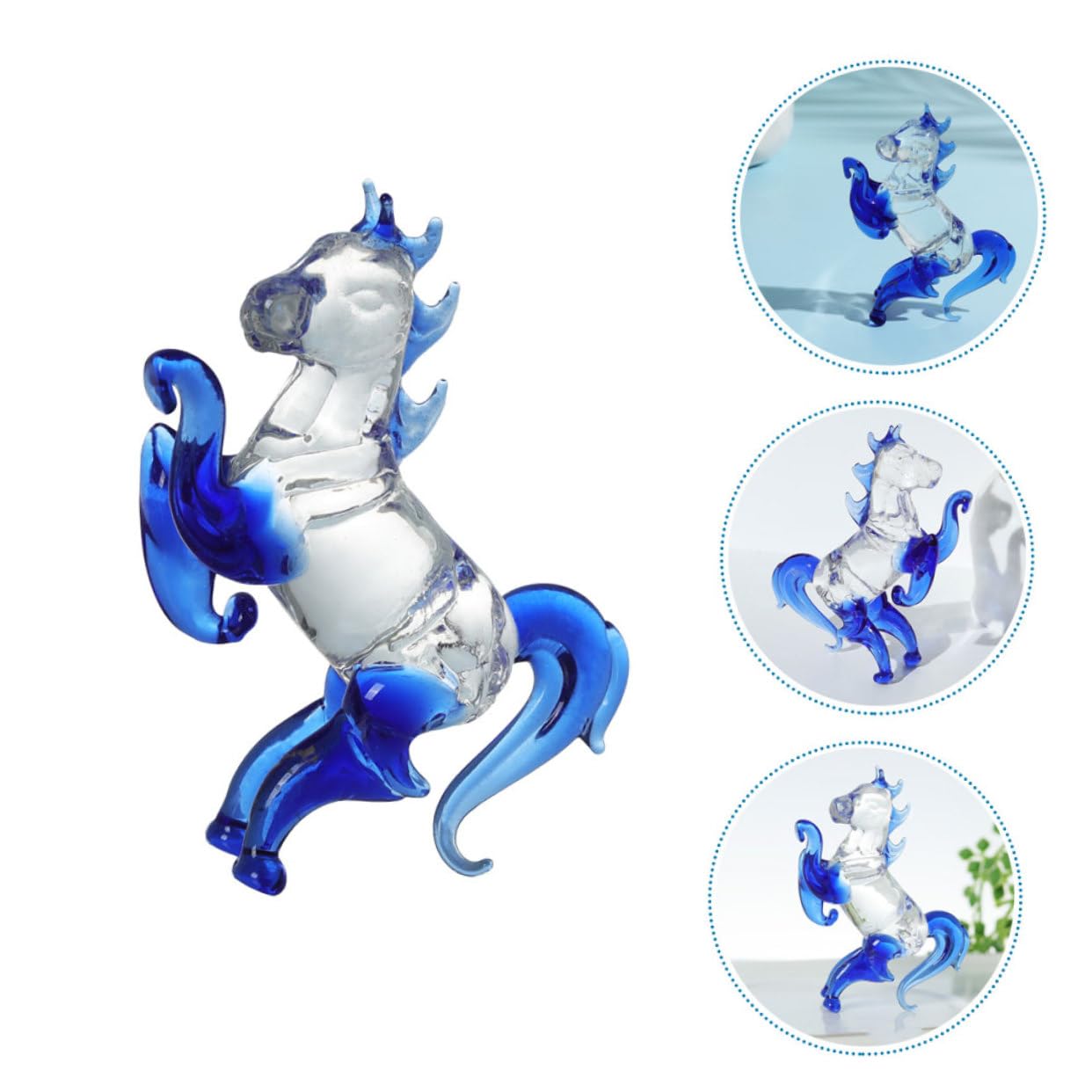 Amazon.co.jp: TOPPERFUN クリスタルガラスの装飾品 動物の彫刻の飾り