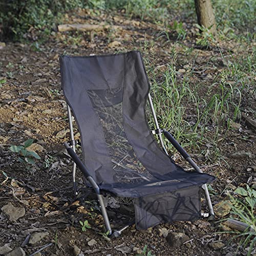 Hitorhike High-Back Beach Chair Camping Concert Folding Chair With Armrests And Breathable Nylon Mesh Back Compact And Sturdy Chair #TOP3