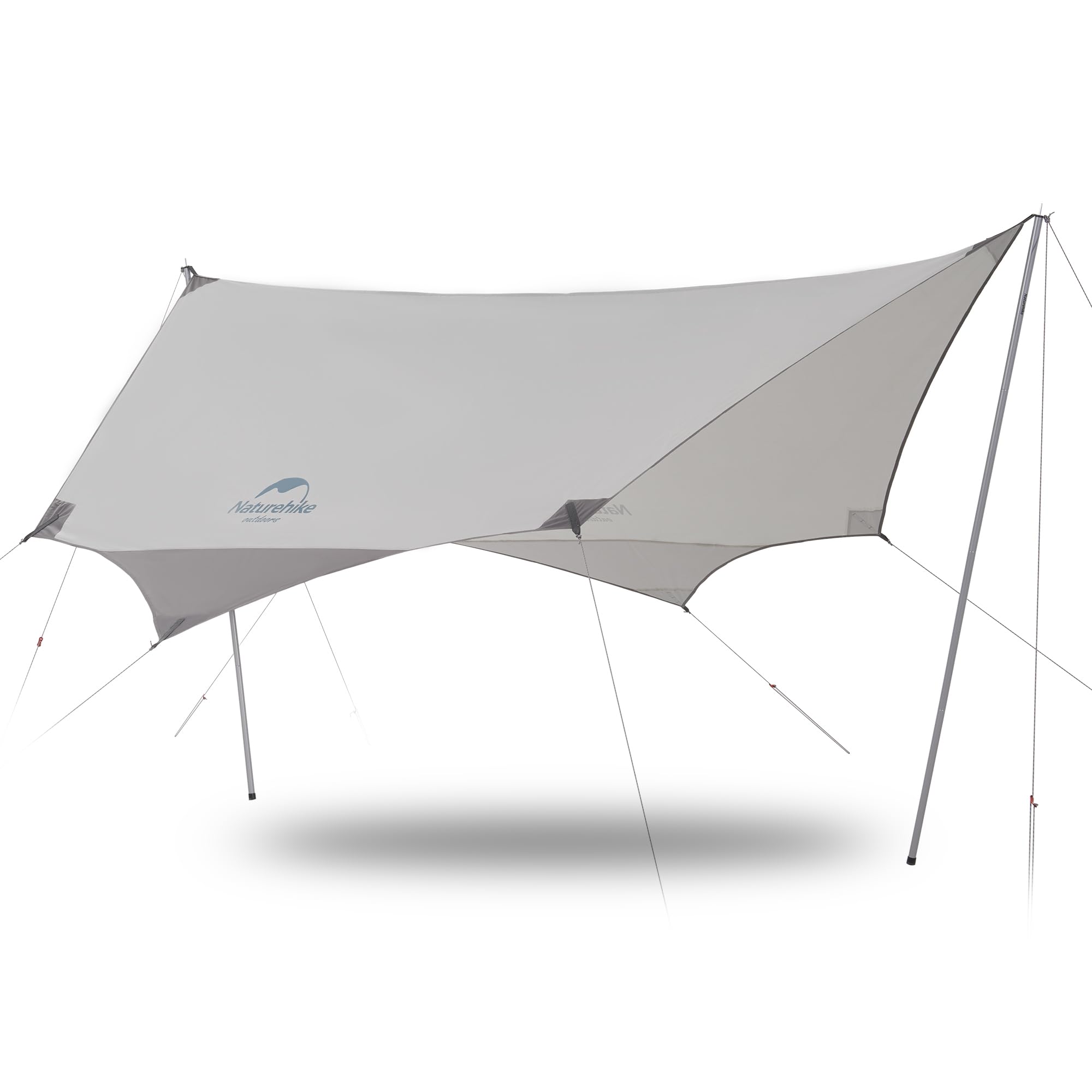Naturehike Bâche Ultralégère Imperméable Et Anti-UV – Auvent De Plage 150D Oxford, UPF 50+, Pour 4-6 Personnes, Camping, Pique-nique, Festivals