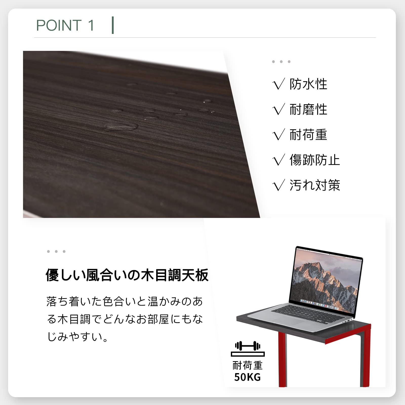 Amazon｜Sunon サイドテーブル 幅25×奥行44×高さ67.5cm コの字型