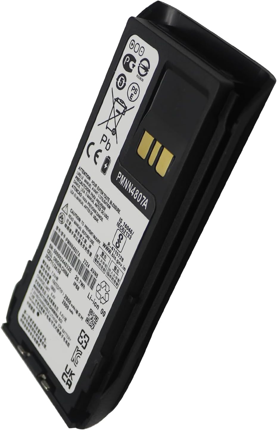 PMNN4807 PMNN4807A PMNN4808 PMNN4808A PMNN4809 PMNN4809A PMNN4810 PMNN4810A Battery Compatible for Motorola R7 Radios with Belt Clip (Non-impres Function)