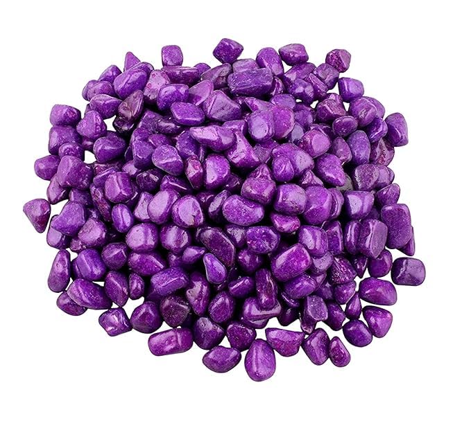 BKD 1 Kg Polished Purple Vivarium Stones for Plants Pots, Aquarium Fish Tank, Vivarium for Decoration, Aquarium, Table and Vivarium Decor, Vase Fillers for Vivarium-image-42