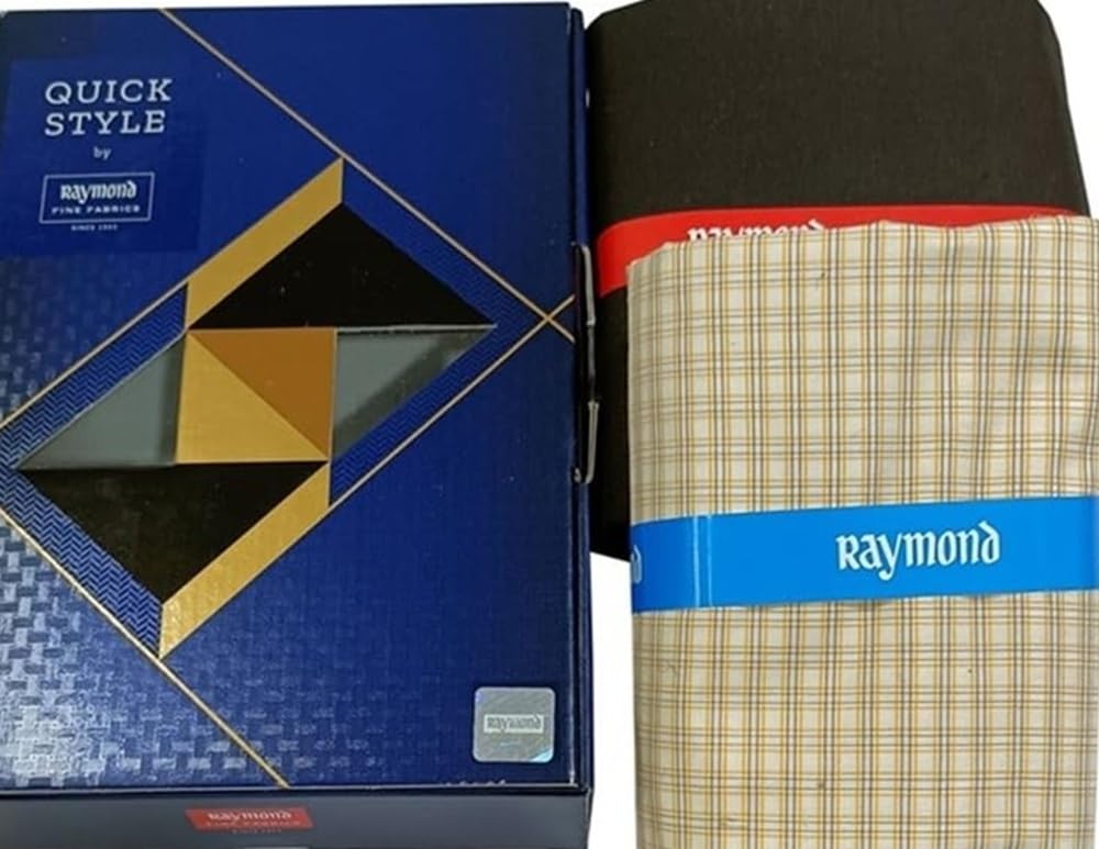 raymond Fabrics Men's Cotton Shirt and Trouser Unstitched Fabric Set - Gift Pack (Multicolour_Free Size) 52-picture-25