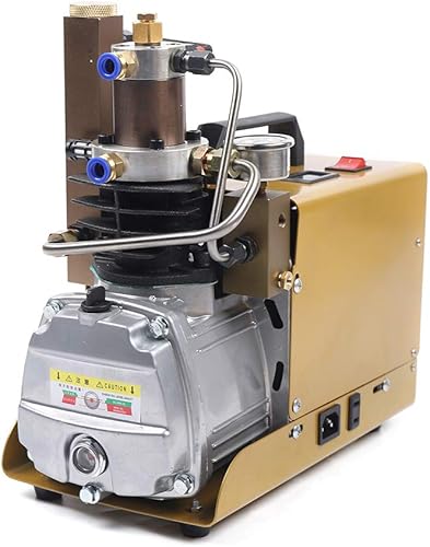 Bomba de compresor de aire eléctrico de alta presión 110V 30MPa 4500PSI Bomba de buceo - Filtración de dos etapas - para paintball, rifle de aire e