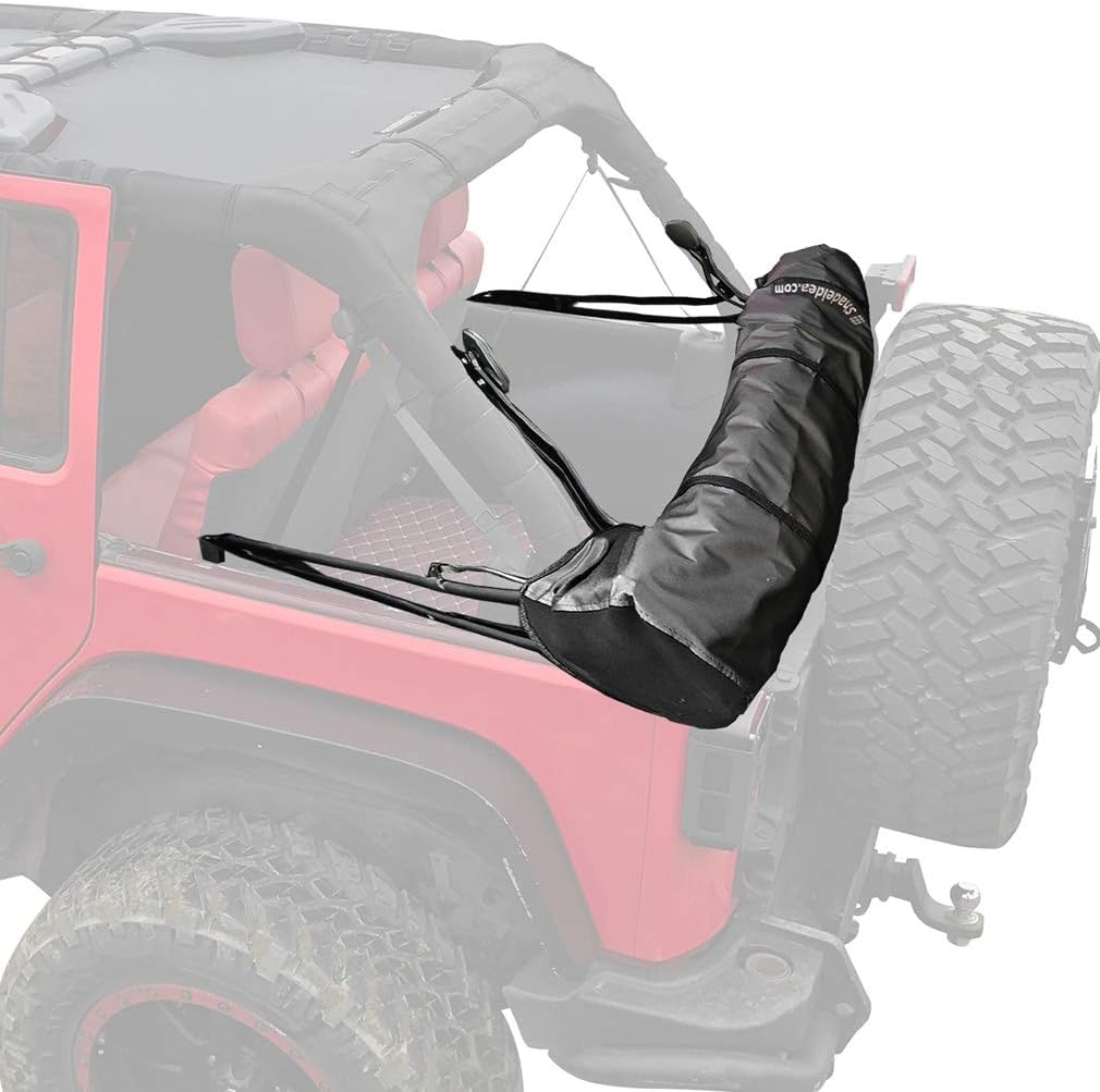 Shadeidea Soft Top Boot for Jeep Wrangler JK Unlimited 2 Door JKU 4 Door 2007-2018 Premium Storage Cover with Pouch - 3 Year Warranty