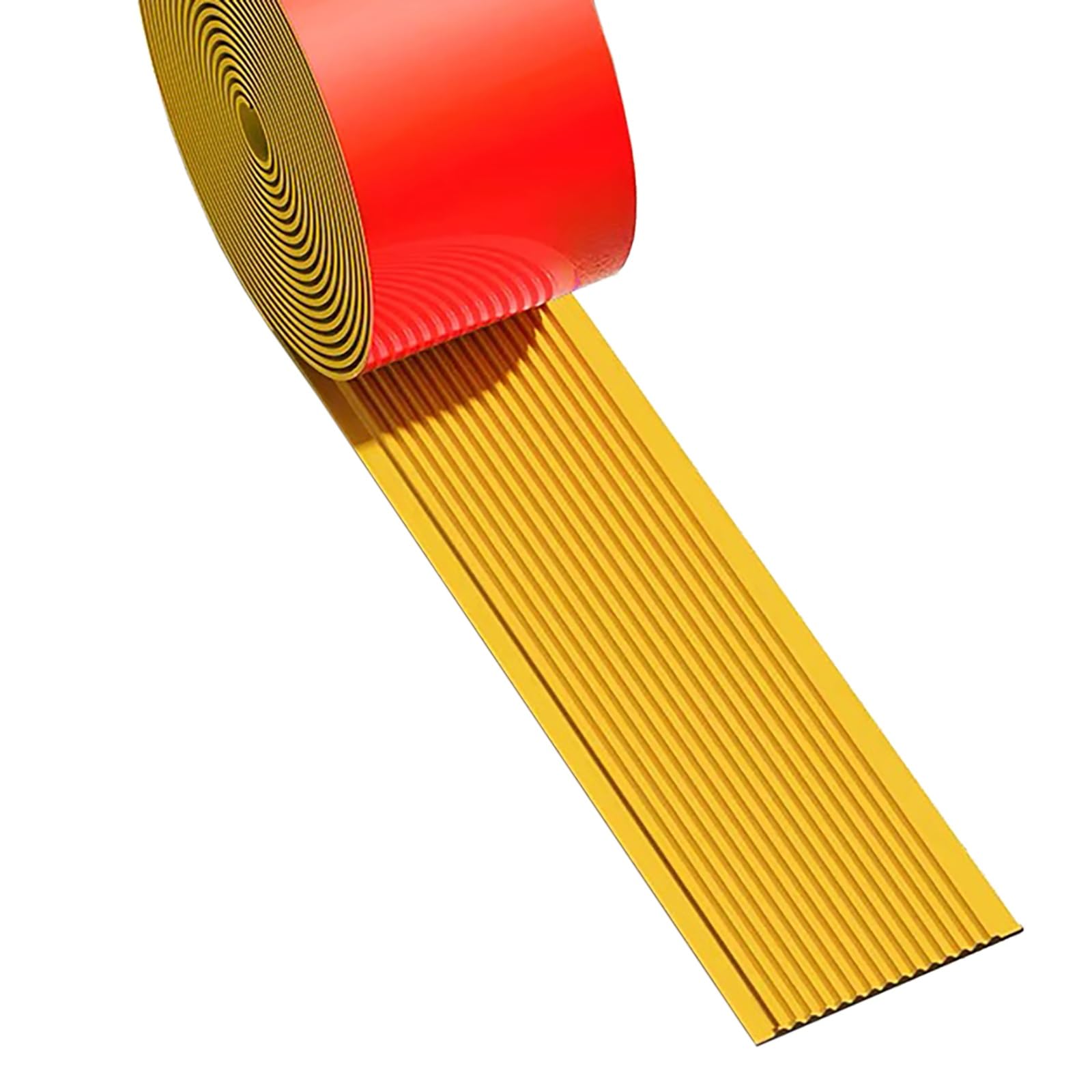 Antislip Anti-Slip Rubber Stair Edge Protector - Self-Adhesive Traction Treads for Indoor and Outdoor Stair Steps