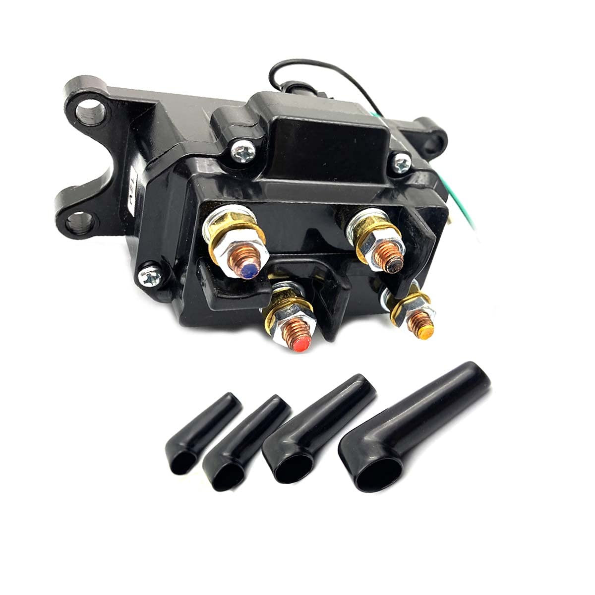 DEVMO ATV UTV Winch Contactor Solenoide 12V Relè Solenoide Contactor Winch Switch 2875714/63070 / 62135/74900, Ricambio per Ramsey, Warn, Superwinch Champion 2500 3000 3500 500 lb