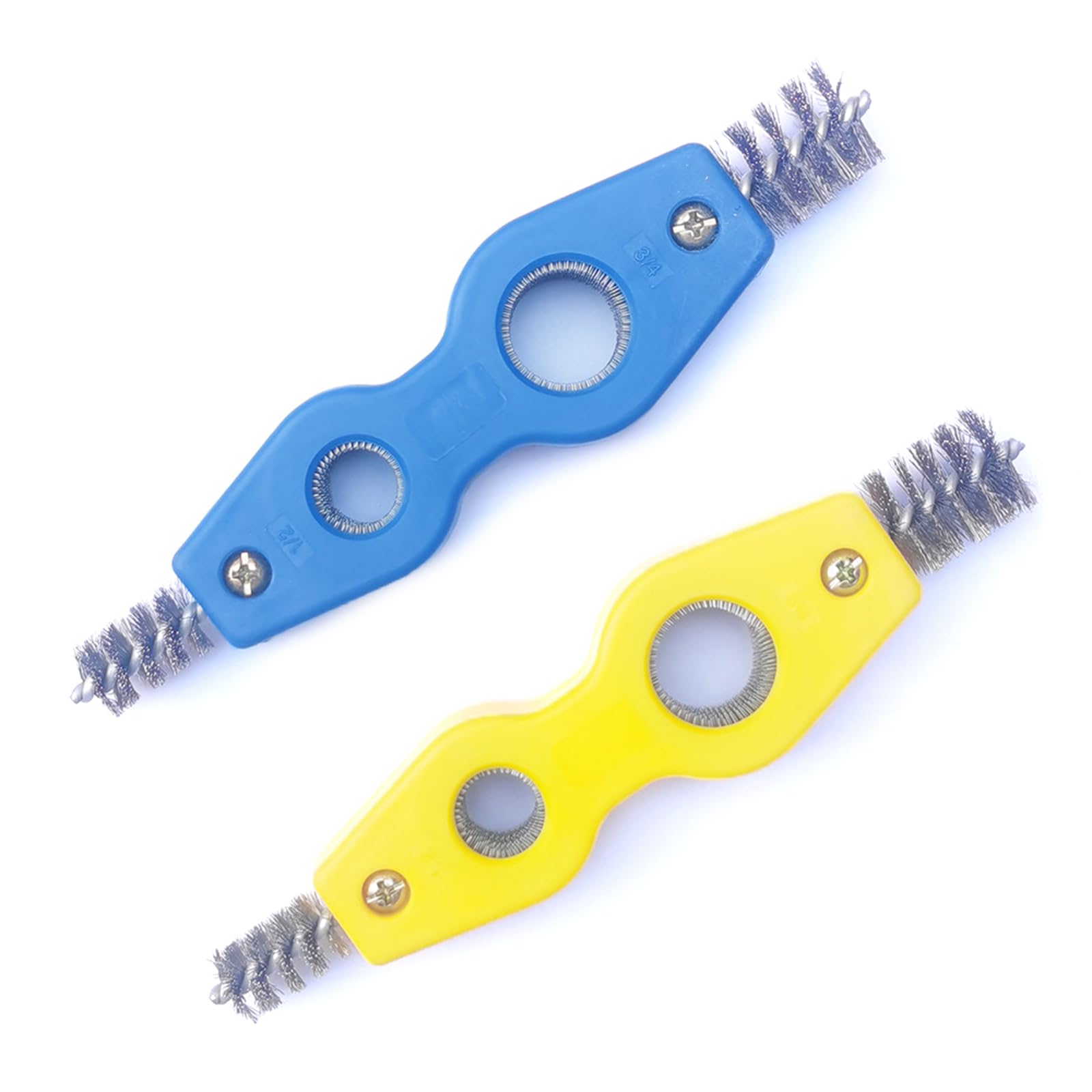 Buxuaaaa Of 2 Copper Pipe Cleaning Brush Copper Tubing Brushes Multifunctional Cleaning Tool for 15mm / 22mm Pipe Cleaners Bulk