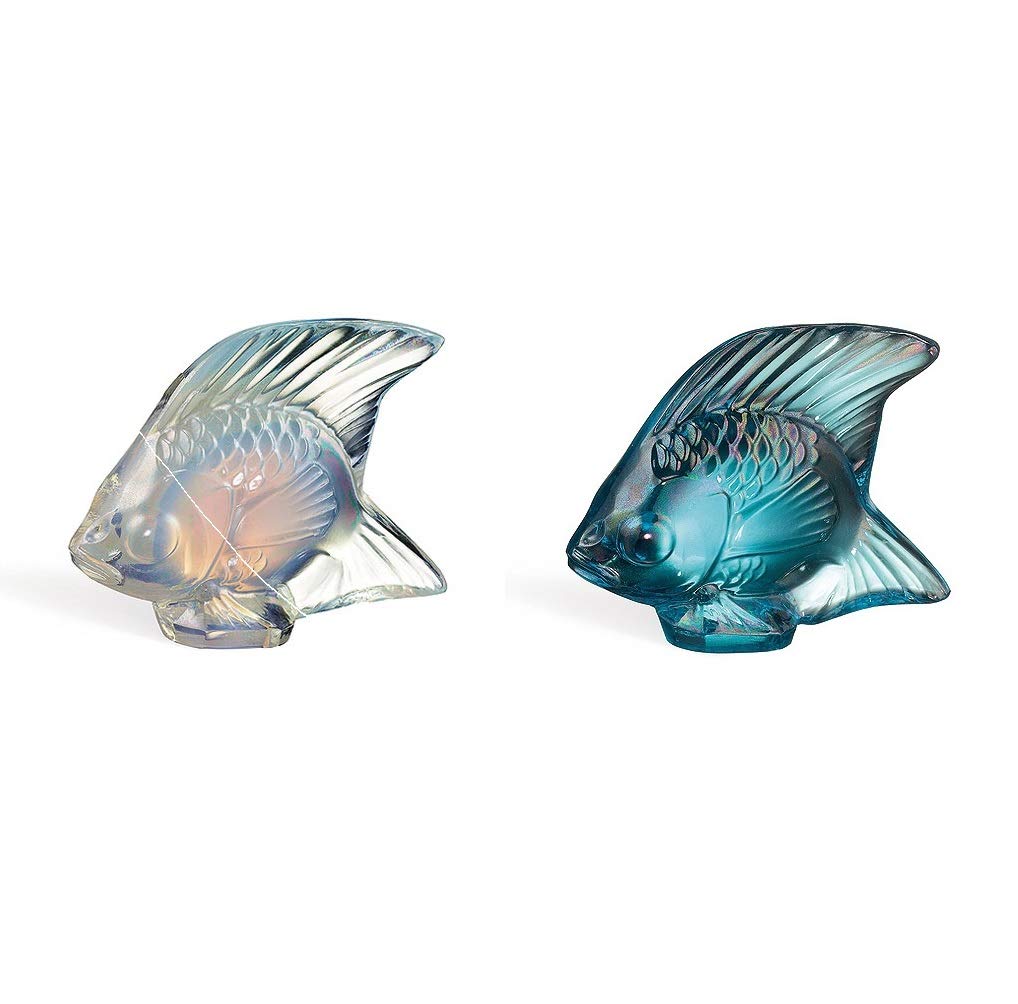 Amazon.com: Lalique Crystal Turquoise Luster & Opalescent Luster