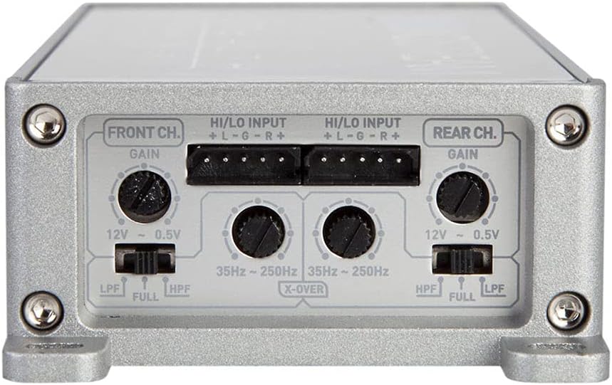 Soundstream ST2.1000D Amplifier control panel with gain and crossover settings