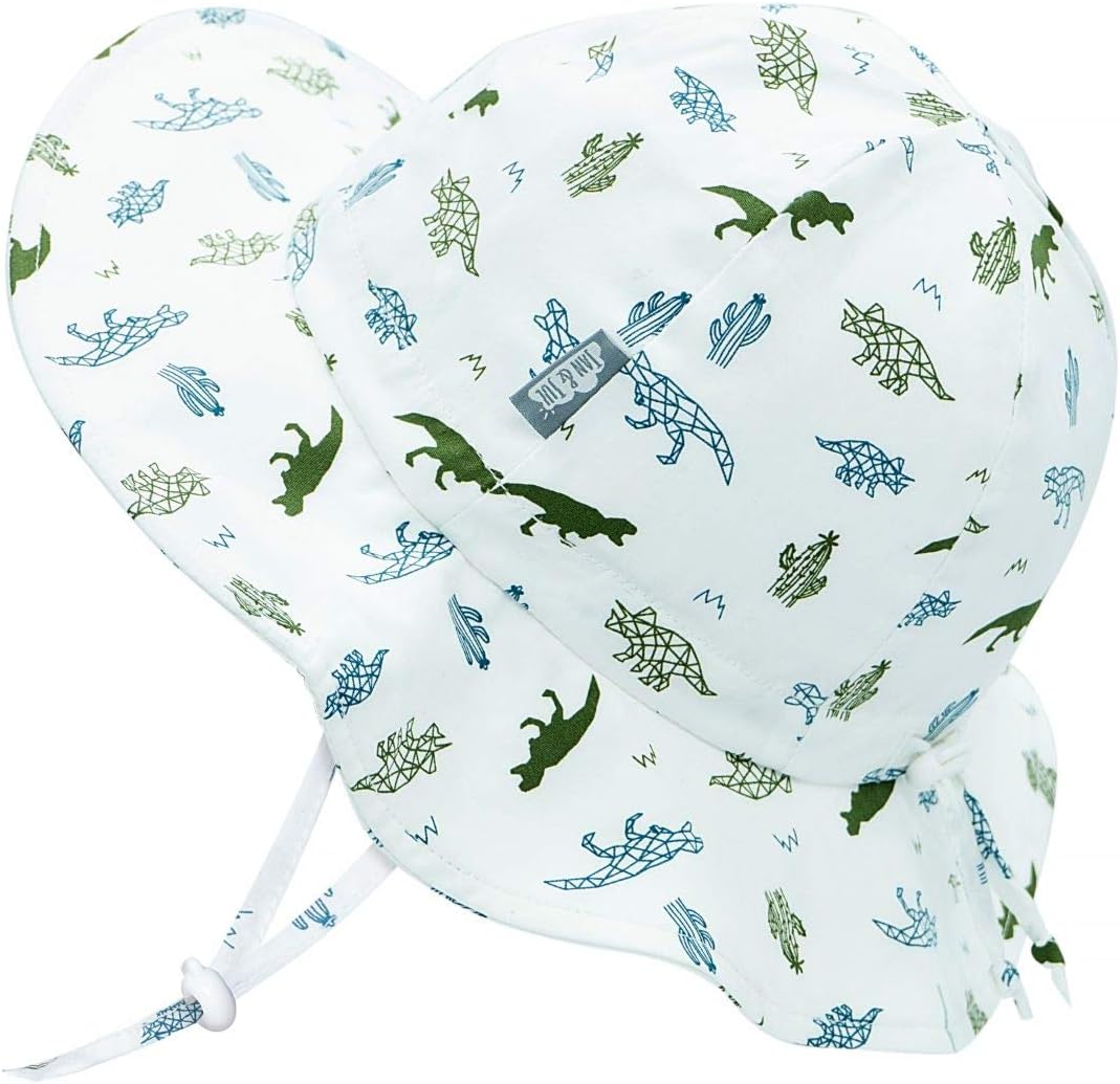 JAN & JUL Adjustable Cotton Floppy Sun Hat with 50+ UPF Protection for Boys
