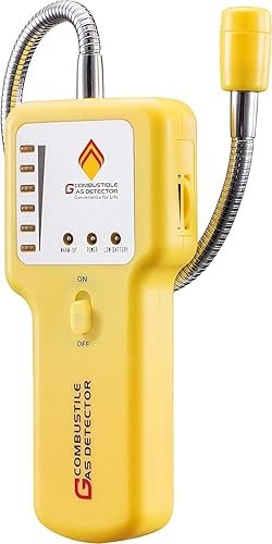 Miniatura 7 de Detector de fugas de gas – Sniffer portátil de gas natural para propano, metano, GLP, GNL, combustible y gas de alcantarillado – Detector de gas