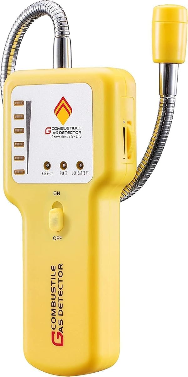 Gas Leak Detector – Portable Natural Gas Sniffer for Propane, Methane, LPG, LNG, Fuel & Sewer Gas – Combustible Gas Detector with 12" Flexible Probe for Home, RV, Industrial Use by EG - Image 6