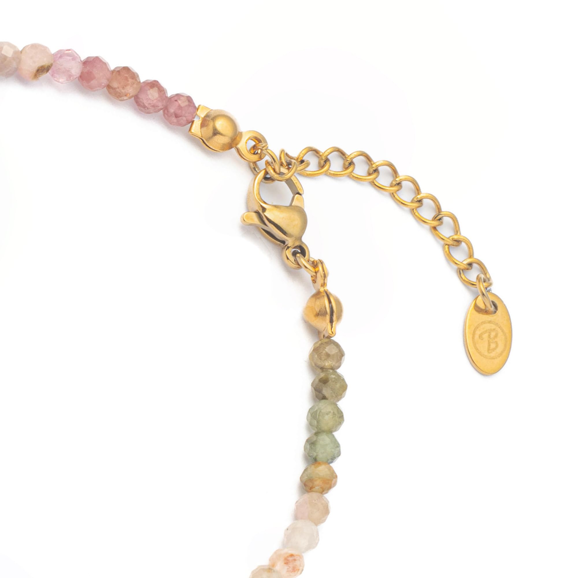 BERGERLIN Pulsera cuentas de piedras naturales genuinas con cuenta de plata de ley 925 o cuenta chapada en oro - Con cierre y certificado de autenticidad