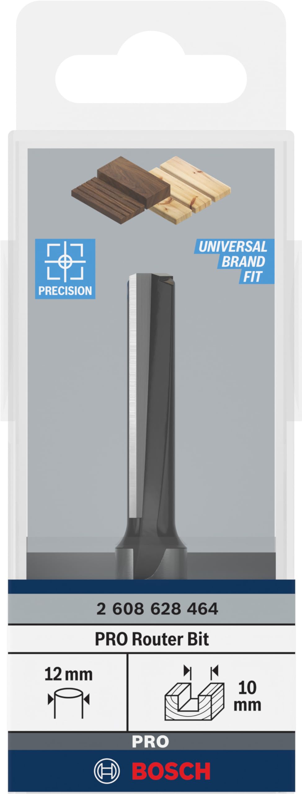 Bosch Accessories Frezy do wpustów 12 mm, D1 10 mm, L 40 mm, G 81 mm