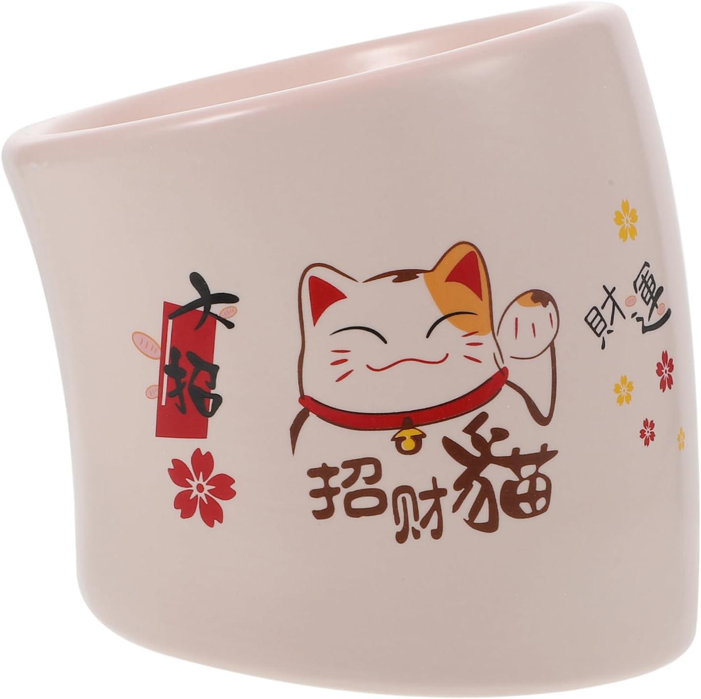 BESPORTBLE 1pc Elevated Ceramic Cat Bowl Base Comfortable Feeding for Cats and Kittens and and Water