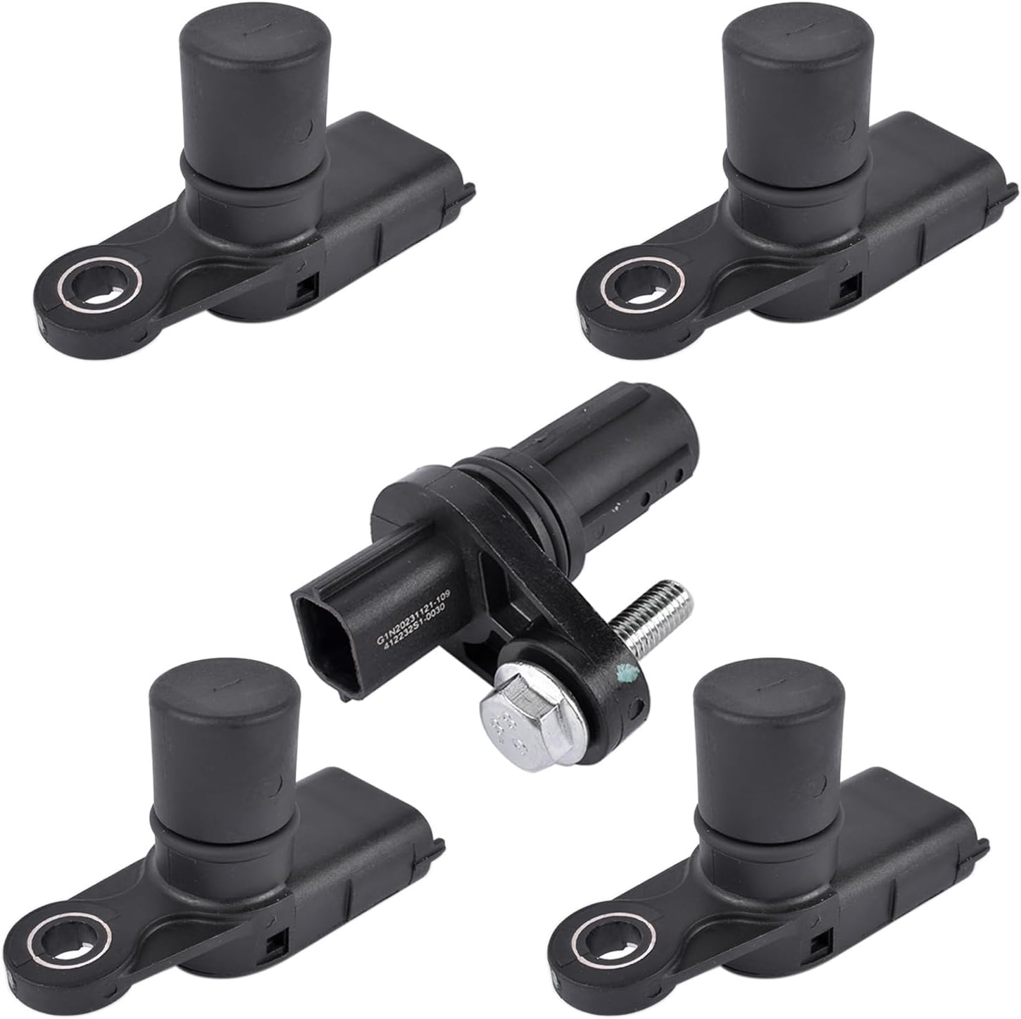 Set of 5 Camshaft & Crankshaft Position Sensors Replacement for Cadillac ATS SRX XTS Buick Enclave Chevy Camaro Caprice Equinox GMC Terrain 3.6L V6 12615371 12684186