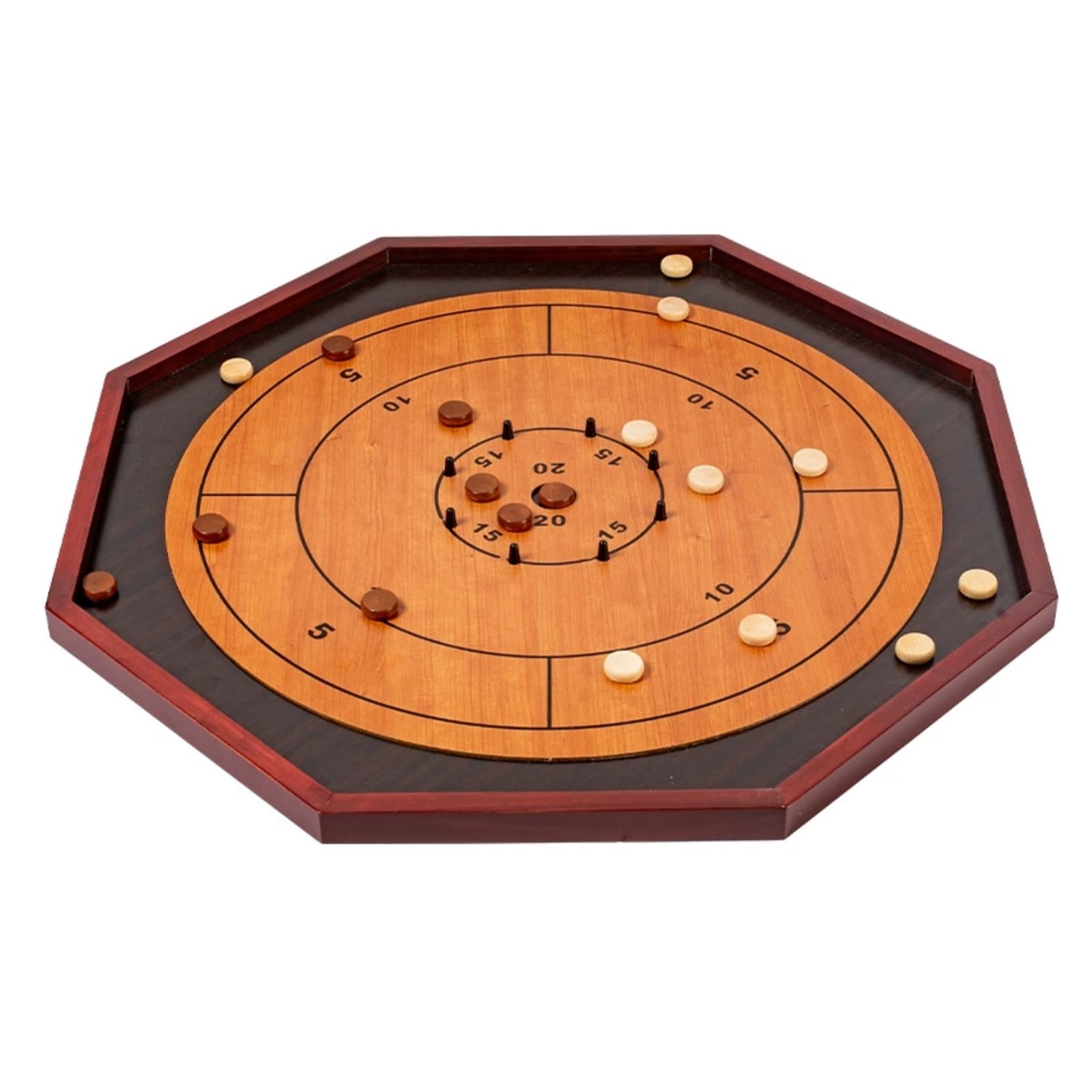 Gioco Canadese in Legno | Grande, Tavola da gioco di dischi canadese, Tradizionale, per Riunioni di Famiglia, Famiglie