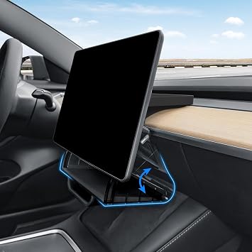 Hideable Under Screen Storage Organizer Compatible with Tesla Model Y 2024-2020Not Juniper/Model 3 2023-2017 Accessories Black Not Model Y Juniper 2025-2026/Model 3 Highland 2024-2025