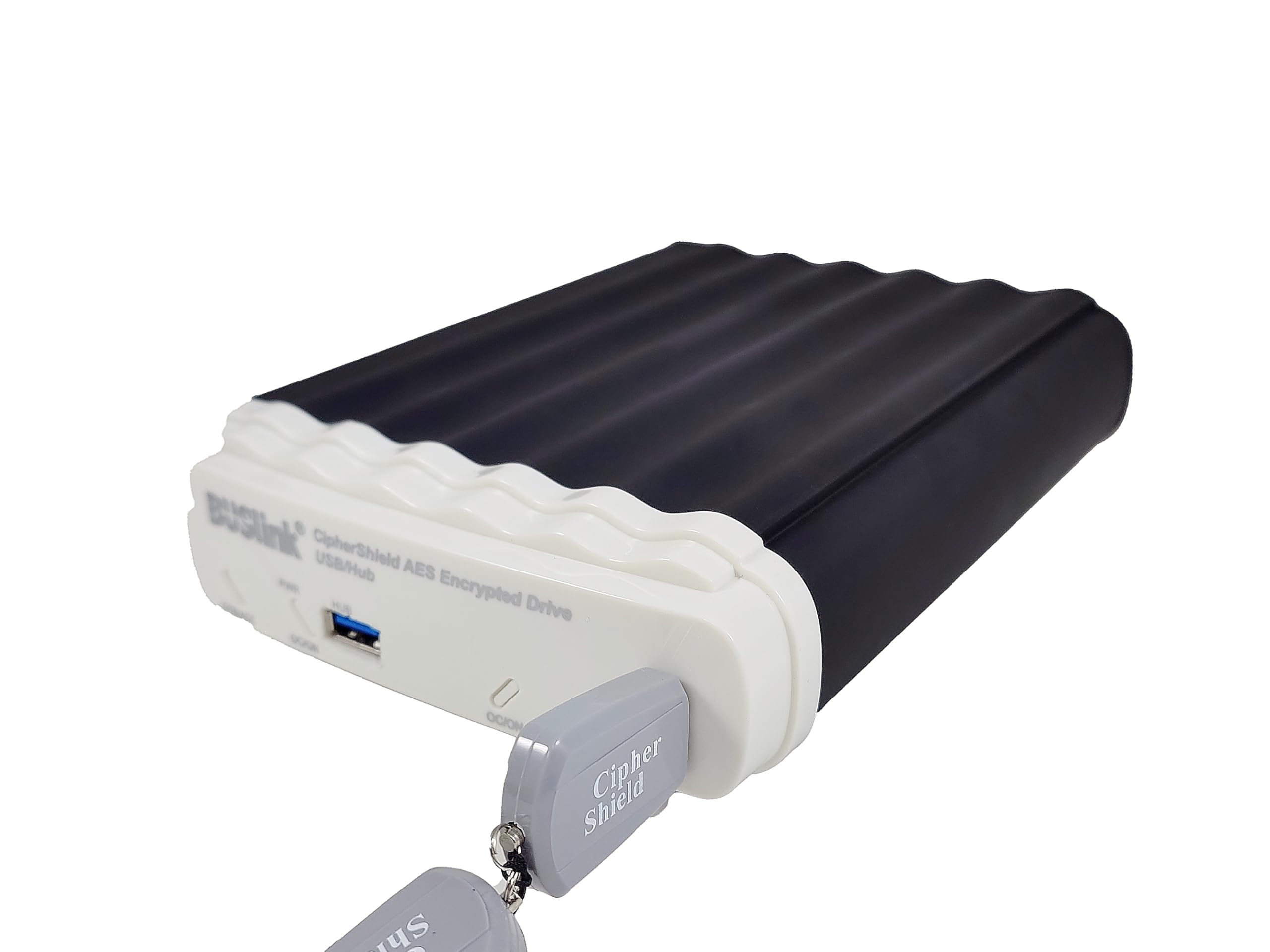 BUSlink USB 3.2 Gen 1 (3.0)/eSATA with Hub CipherShield 512-bit AES Hardware Encrypted External Desktop Drive (FIPS140-2 512-bit Mode 1 HDD, 30TB)