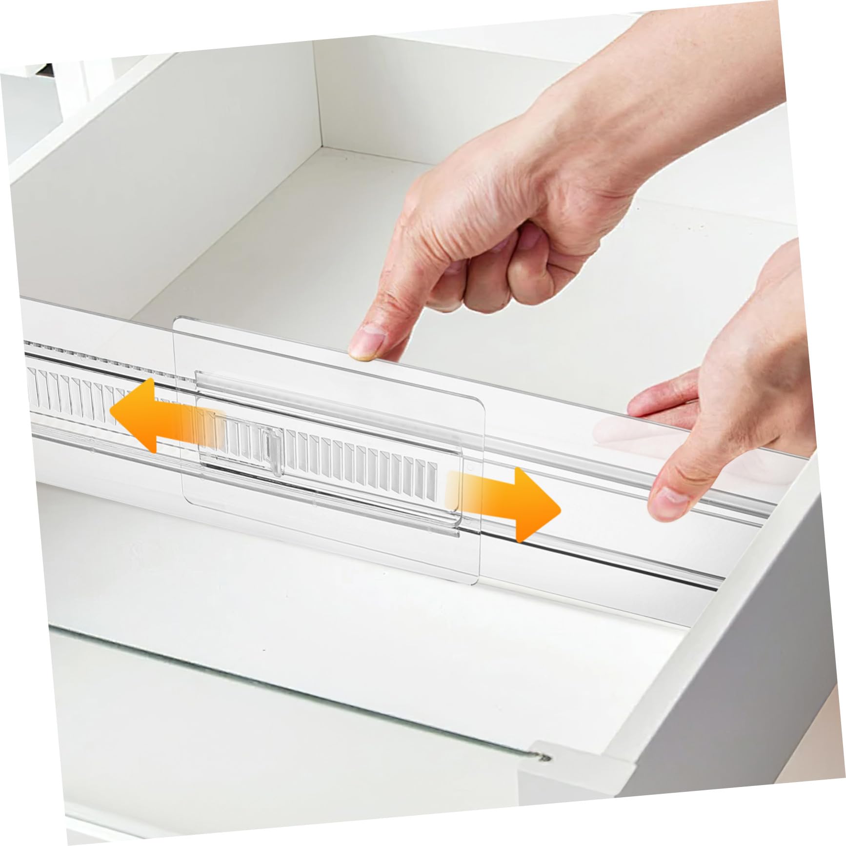 COHEALI 6 Stück Verstellbare Schubladentrenner aus Robustem Kunststoff Teiliges Transparenter Organizer für Kleiderschrank Küche Badezimmer zur Platzsparenden Aufbewahrung von Kleidung und