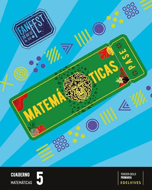 Portada de Matemáticas 5º Primaria Cuaderno Proyecto Fanfest