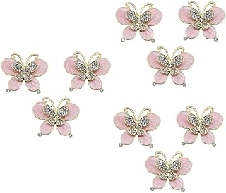 SEWACC 9 Pçs Adesivos Rosa Capas De Telefone Rosa Adesivos Feitos À Mão Adesivos De Jóias DIY Acessório De Jóias Adesivo Capa De Telefone Ornamento Strass Acessórios Decorar Saída De Ar